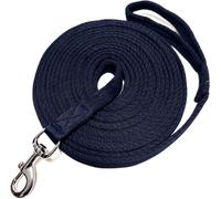 JA Horse JA4012 - Cuerda de pesca con mosquetón y correa de mano, 8 m | Longe para caballos, correa de equitación, extra suave, correa de mano, mosquetón, nailon, antideslizante, incluye bolsa