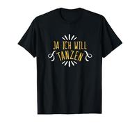 Ja Ich Will Tanza Divertida Frase de Baile Camiseta gráfica económica