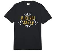 Ja Ich Will Tanza Divertida Frase de Baile Comfort Colors Adult Heavyweight T-Shirt