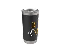 Ja Ich Will Tanza Divertida frase de baile Vaso térmico de acero inoxidable de doble pared
