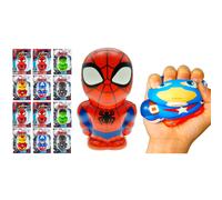 JA-RU Marvel Avengers Accin Figuras Bola de espuma grande de 5.5 """" (1 Unidad Surtido) Toy de blando Super Hroe Spiderman Hulk Capitn Amrica Iron