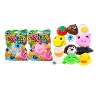 JA-RU Splat Ball Squishy Fidget Balls (2 Balls Assorted) Squishy Egg & Poop Funny Fidget Toys for Kids & Adults. Stress Relief Autism ADHD Sensory Toy