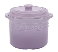 Jaamyears Cuencos pequeños de sopa de cebolla de 500 ml, taza de sopa de color sólido con asas y tapa, recipientes de cerámica aptos para horno