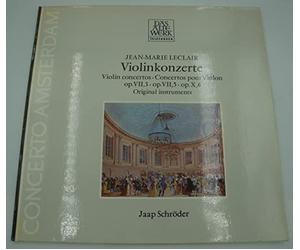 JAAP SCHRODER violinkonzerte - concertos pr violon LECLAIR LP 1978 Telefunken