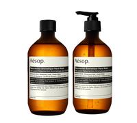 Jab n de manos Aesop Resurrection Aromatique + Repuesto | Limpiador suave con aceites de naranja, romero y lavanda | 500 ml (paquete de 2)