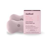 Jab n en barra M todo Pure Peace Pure Peace Agua de rosas Peon as + Notas de sal marina rosa Sin pl stico 2 barras de 5 oz cada una