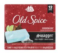 Jab n en barra Old Spice para hombre Swagger, 3.17 oz (12 barras en total)
