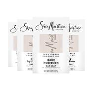 Jab n en barra SheaMoisture con aceite de coco virgen, 4 unidades, nutre y repone la piel, jab n en barra hidratante diario con nutrientes de hum