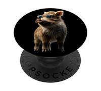 Jabalí Cazadores Cerdos de Caza Jabalíes PopSockets PopGrip Adhesivo