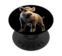Jabalí Cazadores Cerdos de Caza Jabalíes PopSockets PopGrip Adhesivo