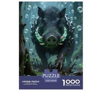 jabalí Salvaje 1000 Piezas Rompecabezas Juego EduGatoivo Creativo Puzzles Regalo para La Relajación para Adultos Y Niños 70x50cm/1000pcs