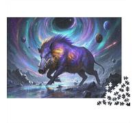 jabalí Salvaje Rompecabezas 1000 Piezas Desafío Imposible Adultos Familia DIY Papel Ilustrado Regalo Hombre Mujer Navidad 70x50cm/1000pcs
