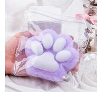 JABALUX Gato Paw Squishy, hecho a mano, gato gigante de la pata, Squishy Jumbo, 5 pulgadas Cat Paw Giant Paw Squishy Fidget Toys, Squishy Cat Paw Squeeze Toys (Purple)