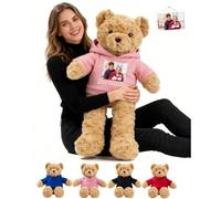 JABECODIFA Osito De Peluche Gigante Personalizado 50 cm A 125 cm, Giant Teddy Bear con Texto Y Foto Personalizable como Regalos Personalizados para Cumpleaños San Valentín Navidad