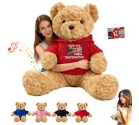 JABECODIFA Osito De Peluche Gigante Personalizado con Grabación De Voz 50 cm A 125 cm, Giant Teddy Bear Personalizable como Gran Oso De Peluche Regalo para Navidad Cumpleaños San Valentín