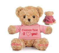JABECODIFA Osito de Peluche Personalizado con Texto Foto Personalizado, Osito Peluche como Regalo Personalizado para Mujer Hombre en San Valentín Cumpleaños Aniversario (30 cm)