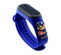 JABEDE - Reloj Digital para Niño Capitán América - Dibujos Animados y Superhéroes - Resistente al Agua - Deportivo