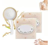 Jabon Aclarante De Arroz,jabón de leche de arroz, barra de jabón de leche de arroz original,Jabon De Arroz Para Aclarar La Piel (2 Pcs)