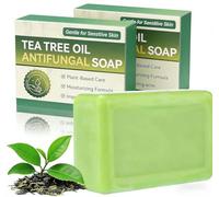 Jabón Antimicótico, Jabones Suaves Y Naturales De árbol De Té, Barra De Jabones De Baño Orgánicos for Rostro Y Cuerpo, Limpieza Profunda, Control De Aceite, Gel De Baño Hidratante Calmant