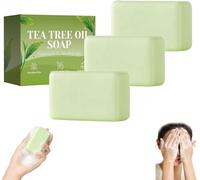 Jabon Aqvera Antifungico,aqvera Jabon,Jabón Purificante De Aceite De Árbol De Té Para El Cuidado De La Piel, Pie De Atleta, Áreas Íntimas Y Uñas - Efecto Refrescante(3PCS)