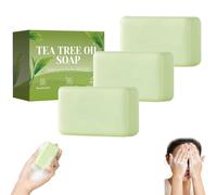 Jabon Aqvera Antifungico,aqvera Jabon,Jabón Purificante De Aceite De Árbol De Té Para El Cuidado De La Piel, Pie De Atleta, Áreas Íntimas Y Uñas - Efecto Refrescante(3PCS)