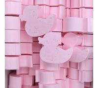 Jabón aromático en forma de patito para eventos - Regalo invitados: boda, bautizo, comunión, cumpleaños, baby shower - Pack ahorro especial profesionales (50 uds) - Aroma: Chicle