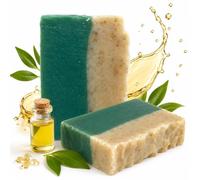Jabón Artesanal con CBD Savia de Alma - Jabón Natural Hidratante para Cara, Manos y Cuerpo | Con Aceite de Oliva y Coco | Limpieza Suave y Calmante | Cosmética Sólida Vegana - 100 g (1, CBD)