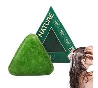 Jabón Capilar Seoulglow Cypress Leaf, Champú Sólido Nature Triangle, Champú Sólido Nature Seven Green, Limpieza Suave Y Cuidado Nutritivo, Calma Y Fortalece El Cabello (1pcs)