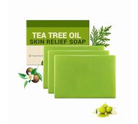 Jabón de aceite de árbol de té, jabón natural para pies y cuerpos para una piel sana, aroma refrescante, limpieza profunda, hidratante, jabón de limpieza de hierbas para piel sana, suave para todos