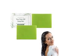 Jabón de aceite de árbol de té para rostro y cuerpo - Jabón de limpieza profunda con vitamina E - Baño purificante para una piel fresca y sin manchas oscuras - Apto para piel sensible (2 Cajas)