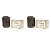 Jabón de aceite de oliva natural Nablus Soap, variedad: barro del Mar Muerto, hecho a mano y sin aceite de palma, bio 100g.