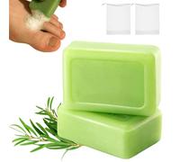 Jabón de Alivio Loravey, Jabón de Aceite de Árbol de Té Loravey, Jabones Naturales para Pies y Cuerpo, Penetra Profundamente - Soluciona el Pie desde la Raíz (2 Piezas)