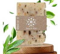 Jabón de Árbol de Té Artesanal y Vegano - Jabón Facial, de Manos y Cuerpo | Antibacteriano, Purificante y Biodegradable | Hecho en España con Ingredientes Naturales | 100 g (1, Árbol de Té)