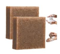 Jabón De Arcilla De Cobre, Limpiador De Piel Con Arcilla Mineral, Barra De Jabón Artesanal Rica En Minerales, Apta Para Todo Tipo De Piel, Especialmente Piel Grasa O Con Tendencia Al Acné(2pcs)