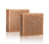 Jabón de Arcilla de Cobre Rico en Minerales Artesanal Manteca de Cacao Aceite Oliva Jojoba Espuma Cremosa Hidratante Rostro Cuerpo Control de Grasa(2pcs)