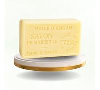 Jabón de Argán 100g - Natural y Artesanal Marseille | Hidratante, Nutritivo y Antioxidante | Apto para Piel Seca y Sensible | Pastilla de Jabón para Cara y Cuerpo. Limpieza Facial y Higiene Corporal