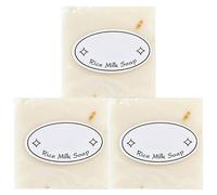 Jabón de arroz jabón de arroz hecho a mano 65 g de baño 3pcs regalo de boda fría facial