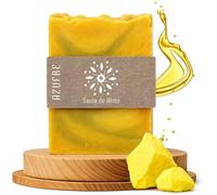 Jabón de Azufre Artesanal y Vegano - Jabón en Barra Natural, Facial, de Manos y Cuerpo | Purificante, Antibacteriano y Biodegradable | Hecho en España con Ingredientes Naturales | 100 g (1, Azufre)