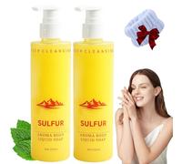 Jabón de Azufre Líquido para Baño y Ducha para Mujeres y Hombres. Champú y Gel de Ducha Líquido. Absorbe el exceso de grasa, reduce los brotes y limpia la piel. (2 unidades)