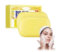 Jabón De Azufre Natural Para Cara Y Cuerpo - 2 Unidades - Limpieza Profunda, Control De Grasa - Ideal Para Todo Tipo De Piel - Barra De Jabón Con Azufre