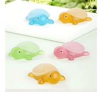 Jabón De Baño Para Niños | Jabón Lindo Creativo Con Forma De Tortuga 4X, Lavado Hidratante Limpiador, Lavado Corporal Suave Natural Para Niños Y Niñas, Uso En El Baño Doméstico Rutinaria En Una Entre