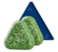 Jabón de barra de champú triangular, 2 piezas de hierba natural Usman verde calmante fortalece el cabello para mujeres y hombres
