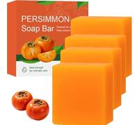 Jabón de caqui para controlar el olor corporal con extracto de caqui, desodorante natural, jabón de lavado corporal desodorante, barra de baño para rostro y cuerpo, adecuado para todo tipo de pieles