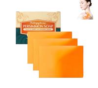 Jabón de caqui para personas mayores, antiolor corporal y olor, jabón desodorante natural con extracto de caqui, jabón de baño orgánico para eliminar olores, jabón corporal limpiador para hombres y