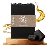 Jabón de Carbón Activado Artesanal y Vegano - Jabón en Barra Natural, Facial, de Manos y Cuerpo | Detox, y Biodegradable | Hecho en España con Ingredientes Naturales | 100 g (1, Carbón Activado)