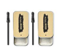 Jabón de cejas Wild Cowerbrow Styling Conformación de cera colorea impermeable para el agua Cela de cejas Gel de ajuste de cejas con cepillo 2 piezas, crema con estilo cejas