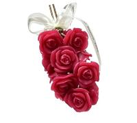 Jabón de cristal con aroma a rosa, ramo de flores para cuidado de la piel hidratante y limpieza profunda, perlas de jabón florales