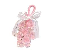 Jabón de cristal con aroma a rosa, ramo de flores para cuidado de la piel hidratante y limpieza profunda, perlas de jabón florales