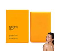 Jabón de cúrcuma contra manchas de pigmento, limpieza diaria suave para una tez uniforme, crema hidratante para piel seca con cúrcuma, jabón para piel suave, jabón para piel radiante (1 unidad)