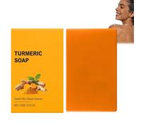 Jabón de cúrcuma, jabón exfoliante aclarante, jabón limpiador profundo que refina los poros, jabón hidratante facial y cuerpo, sa/von aclarador unificando la tez. (1 unidad)